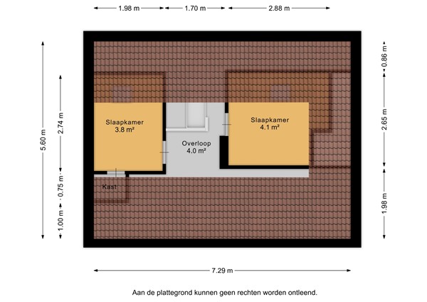 Floorplan - Gerrit Imbosstraat 32, 9607 PD Foxhol